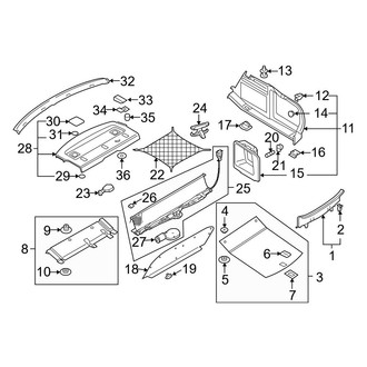 Audi OE - Rear Body & Floor - Interior Trim (Sedan)