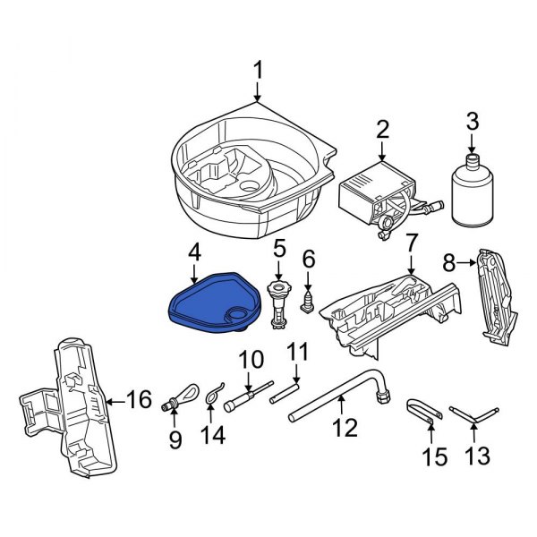 Spare Tire Compartment Cover