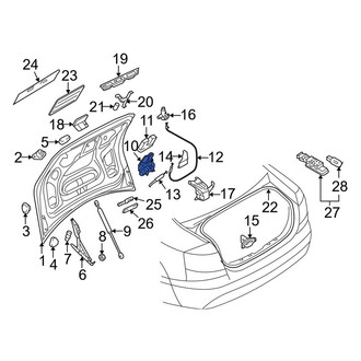 Audi OE - Rear Deck Lid Latch