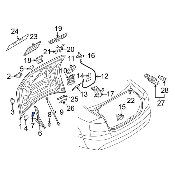 Deck Lid Stop Buffer