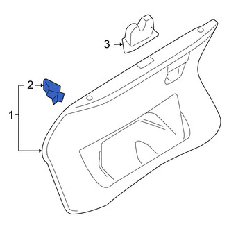Audi OE - Deck Lid Trim Clip