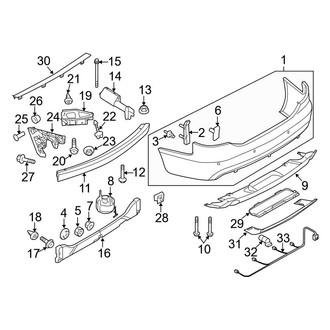 Audi OE - Rear Bumper - Bumper & Components (Sedan)