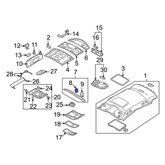 Audi OE - Roof Opening Trim Clip