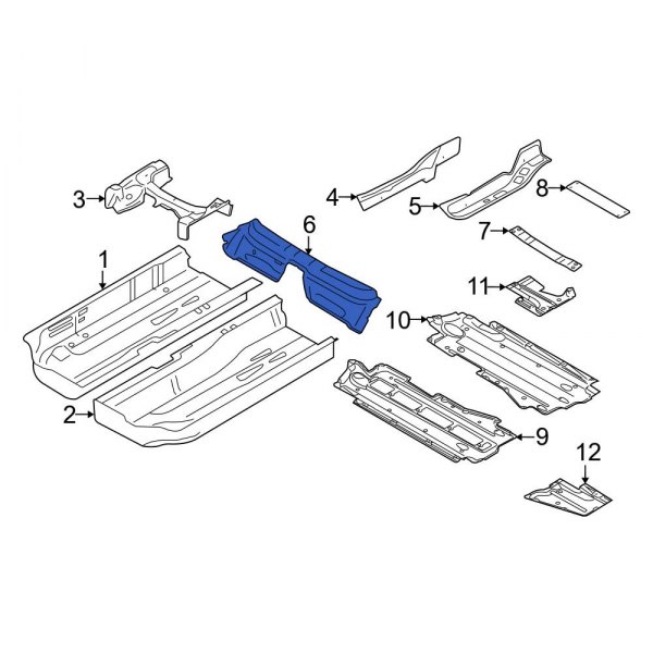 Floor Pan Crossmember