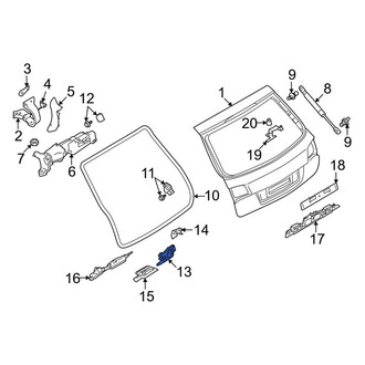 Audi OE - Rear Liftgate Latch