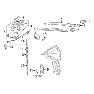 Audi OE - Lift Gate - Wiper & Washer Components (Avant)