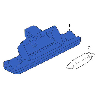 Audi OE - Rear Left License Plate Light Assembly