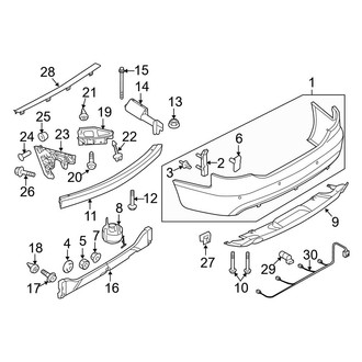 Audi OE - Rear Bumper - Bumper & Components (Avant)