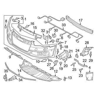 Audi OE - Front Bumper & Grille - Bumper & Components (Base)