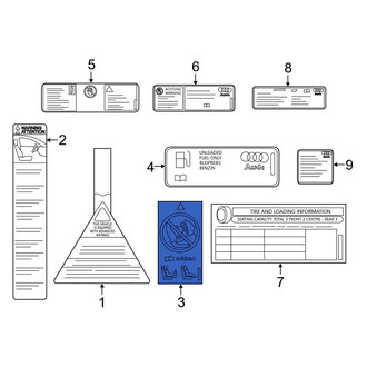 Audi OE - Air Bag Information Label