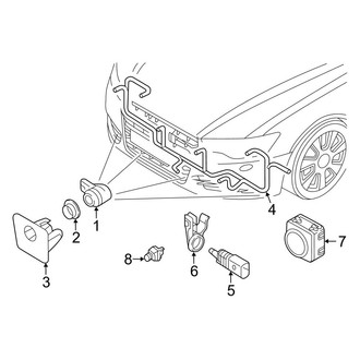 Audi OE - Front Bumper & Grille - Electrical Components