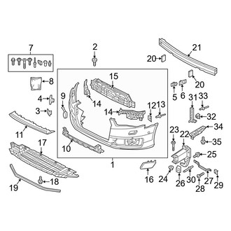Audi OE - Front Bumper & Grille - Bumper & Components (With S Type), (Premium Plus / Prestige)