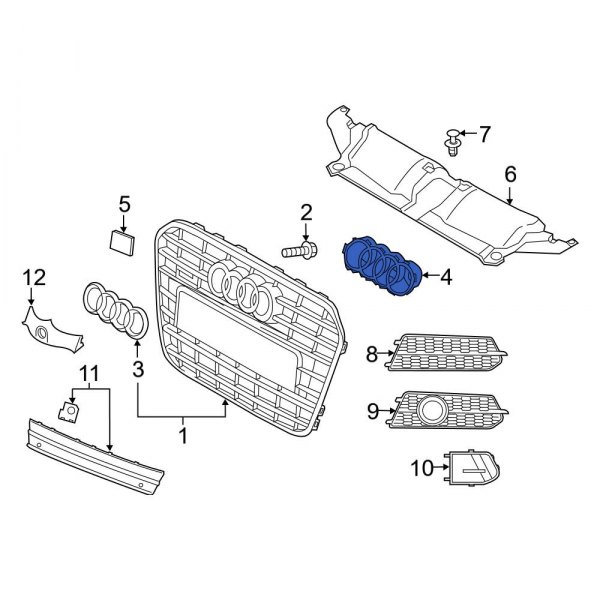 Grille Emblem Bracket