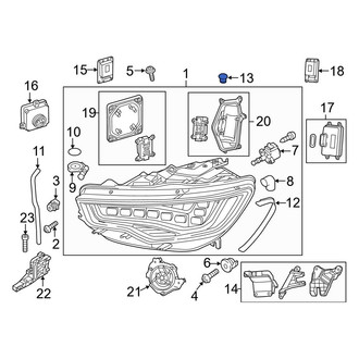Audi OE - Upper Headlight Bulb Cap