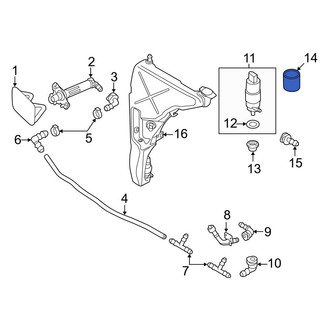 Audi OE - Headlight Washer Pump Insulator