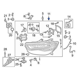 Audi OE - Upper Headlight Bulb Cap