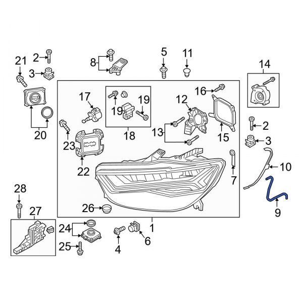 Headlight Housing Vent Tube