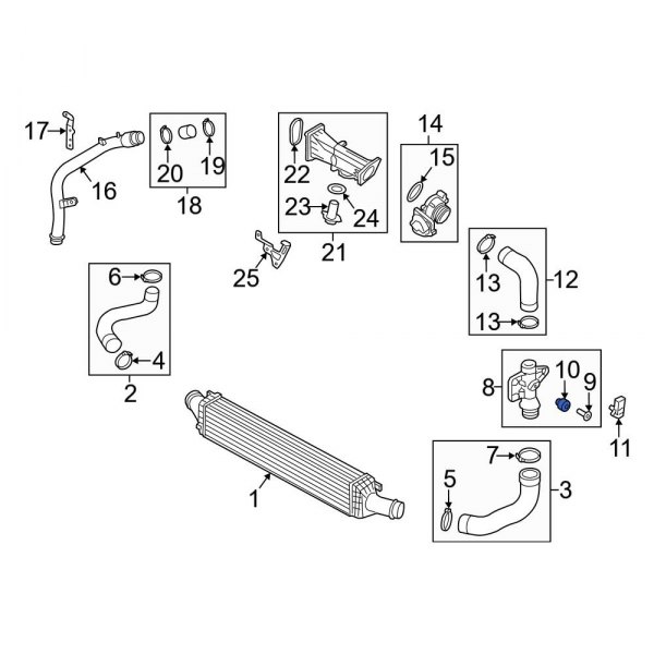 Intercooler Pipe Grommet