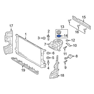 Audi OE - Engine Coolant Reservoir Cap Seal