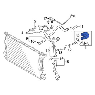 Audi OE - Upper Radiator Coolant Hose