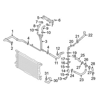 Audi OE - Cooling - Hoses & Lines (Return), (3.0L)