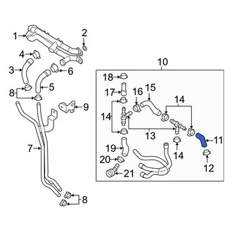 Audi OE - Lower Radiator Coolant Hose