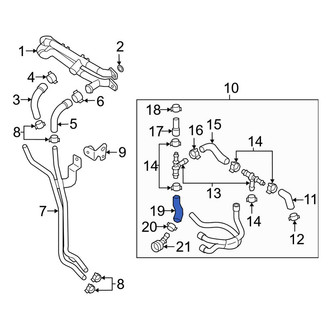 Audi OE - Lower Radiator Coolant Hose