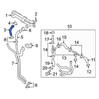 Audi OE - Lower Radiator Coolant Hose