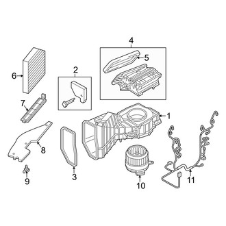 Audi OE - Air Conditioner & Heater - Blower Motor & Fan