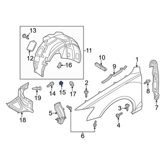 Audi OE - Fender Liner Nut