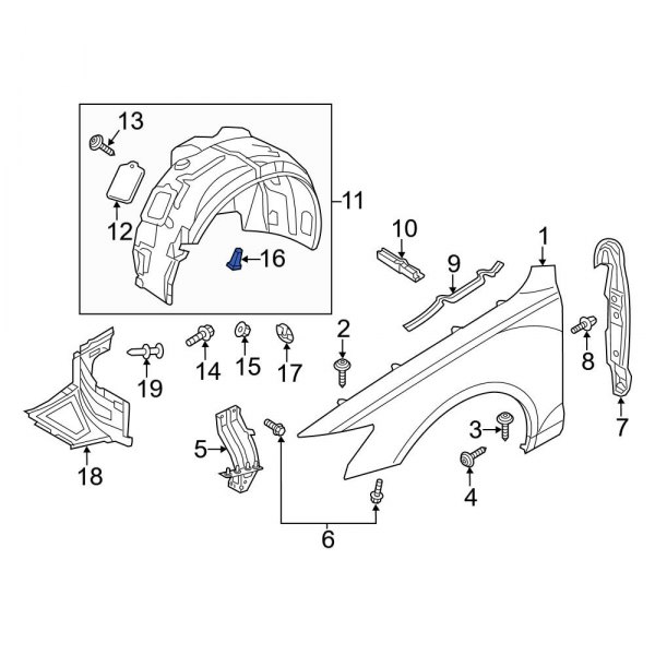 Fender Liner Retainer