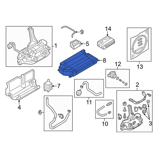 Suspension Self-Leveling Unit Accumulator