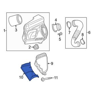 Audi OE - Engine Air Intake Hose Adapter