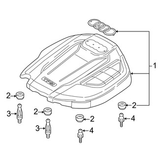Audi OE - Engine / Transaxle - Engine Appearance Cover (Sedan 2.0L)
