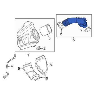 Audi OE - Engine Air Intake Hose