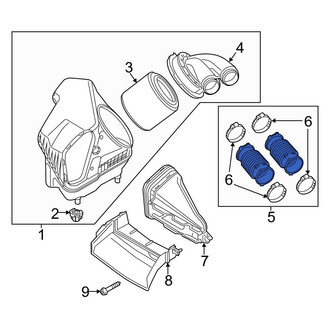 Audi OE - Engine Air Intake Hose