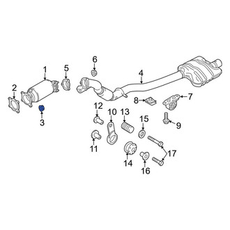 Audi OE - Catalytic Converter Nut
