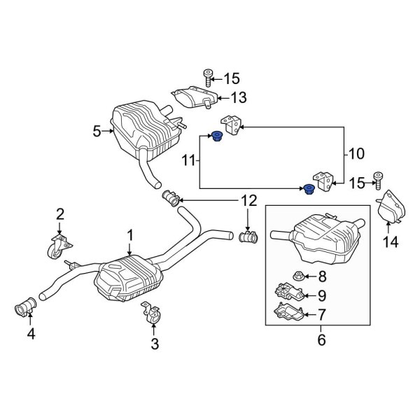 Exhaust System Hanger Nut