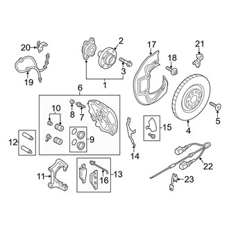 Audi OE - Front Suspension - Brake Components (356 mm Brakes)
