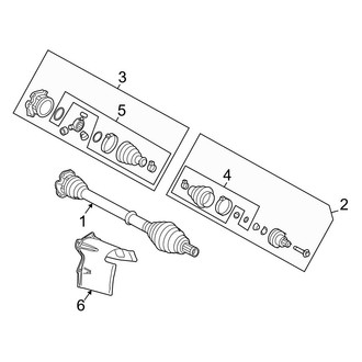 Audi OE - Front Suspension - Drive Axles (Premium / Premium Plus / Prestige)