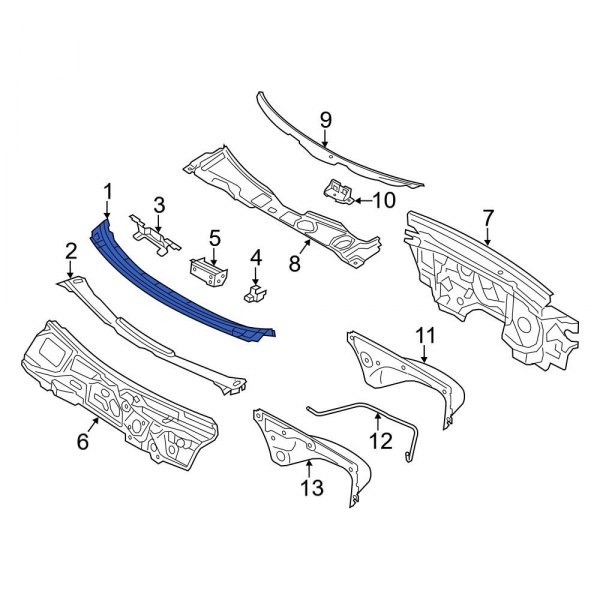 Cowl Grille Panel