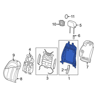 Audi OE - Front Right Seat Back Frame