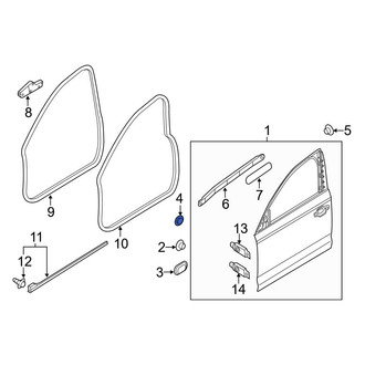Audi OE - Door Shell Grommet