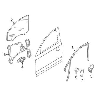 Audi OE - Front Door - Glass & Hardware