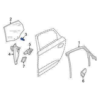Audi OE - Door Glass Guide Pin