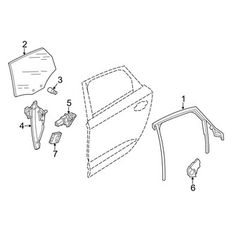 Audi OE - Rear Door - Glass & Hardware
