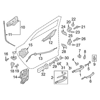 Audi OE - Rear Door - Lock & Hardware
