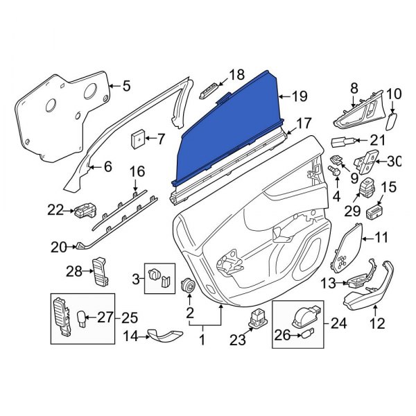 Door Glass Sunshade