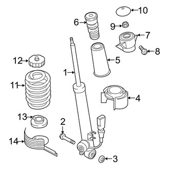 Audi OE - Rear Suspension - Shocks & Components