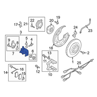 Audi OE - Rear Left Disc Brake Caliper
